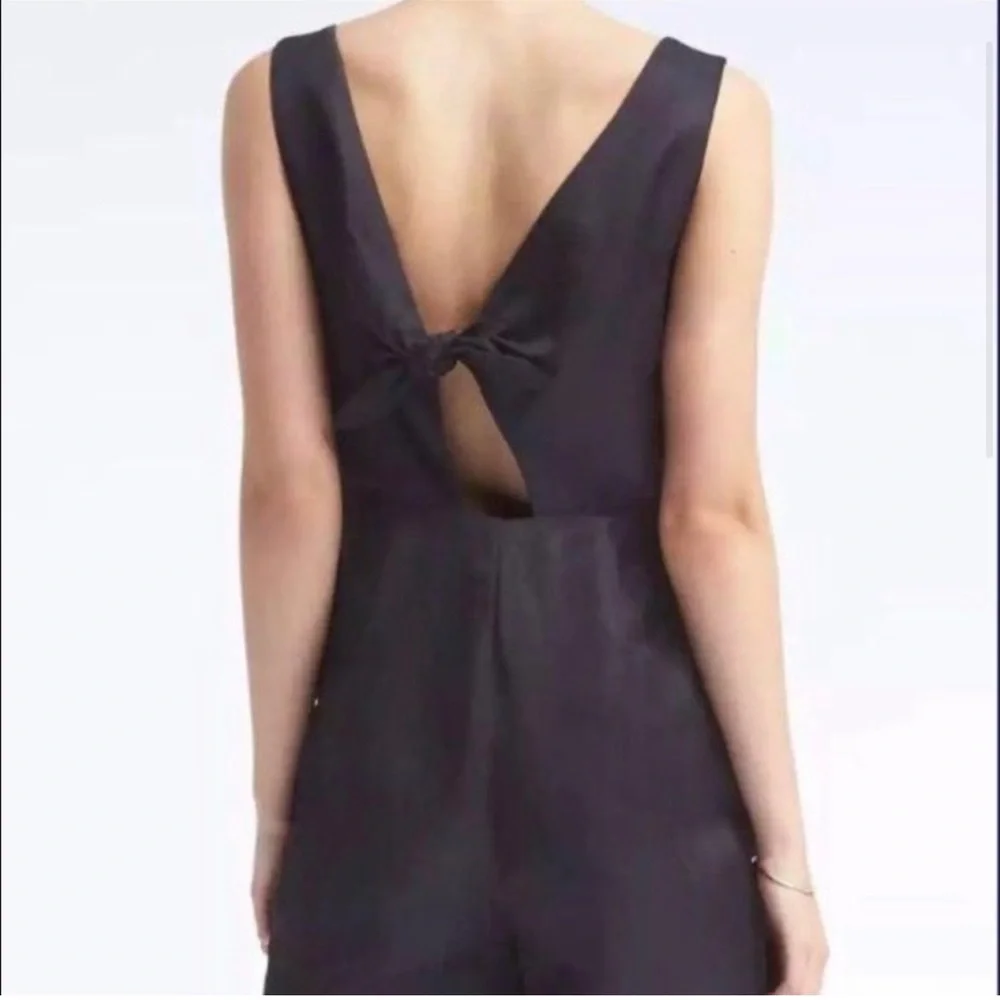 Banana Republic jumpsuit back tie linen blend - Picture 3 of 16